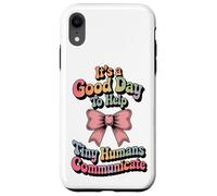 Speech Therapy SLP Help Tiny People Communicate Coquette Custodia per iPhone XR