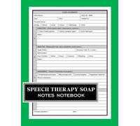 Speech Therapy SOAP Notes Notebook: Clinical Documentation Log For Speech-Language Pathologists, SLP Students, And Therapy Sessions | SOAP Format With ... | Speech Therapy Session Record Tracker