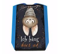 speecheese Ich häng Hier ab Disco di parcheggio con simpatico pipistrello, un disco di parcheggio decorativo per l'auto, motivo pipistrello, giovani donne, Halloween, soffice, raschietto per ghiaccio