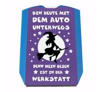 speecheese La mia scopa è in officina disco di parcheggio con bella strega come idea regalo per patente di guida per ragazze o fidanzate che amano volare anche con la scopa