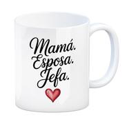 speecheese Mamma. Moglie. Capo. Tazza a forma di cuore viola, ideale per la festa della mamma, anniversari e compleanni