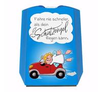 speecheese Non guidare mai più velocemente del tuo angelo custode può volare disco di parcheggio divertente scritta auto, idea regalo di Natale, protezione patrono santo patrono protettore