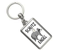 speecheese Portachiavi con angelo custode procione divertente per il portachiavi come regalo per i principianti che possono usare bene un guardiano