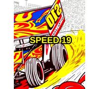 SPEED 19: DIRT FLAT TRACK SPRINT RACING CAR AND MOTORCYCLE. COLOURING BOOK