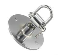 Speed Bag Girevole in Acciaio Inox a Forma di Pera per Boxe MMA Training Girevole 360° Base Gancio con Viti di Montaggio 9,5cm / 9,5cm 460g