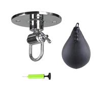 Speed Bag, Pear Ball Punching Bag Set, Boxing Speed Equipment with Swivel, Great for Trainers & Reflex Training Adjustable Height 30cm/11.81 inch for Gym & Home Use