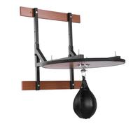 Speed Bag per Boxe in legno duro Speed Bag Platform Kit con tavola da 61 cm montaggio a parete sacco da boxe supporto regolabile in altezza e include pompa ad aria Speedballs per allenamento