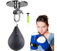 Speed Bag: Sacco da boxe con Palla di Pera, Sacco da Boxe per Adulti, da Boxe Velocità e Set | Palla da Boxe, Borsa Velocità di Boxe per Donne, Uomini, Adulti