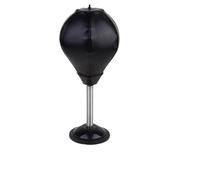 Speed Ball 1 pz. Palla da boxe tavolo con ventosa, antistress, mini sacco pesante, verticale, for casa e ufficio, giallo(Black)