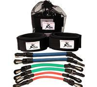 Speed Bands, set of elastics to train resistance, strength and power in running, strength and muscle strength, soccer, athletics and all sports (Speed Bands and Blue Power Bands)