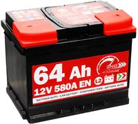 SPEED Car Battery by SMC L264 12 V 64 Ah 580 a Positive Positive Right (+ RH)