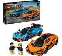 lego speed champions - lamborghini revuelto e huracán sto - lego 77238 2 bolidi con 2 minifigure dei piloti anni 10+ 607pz