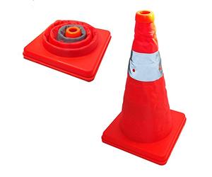 Speed Cono segnaletico richiudibile Emergenza Auto Sicurezza sulla Strada Birillo Bicolore