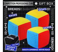 Speed Cube 6x6 7x7 8x8 9x9 10x10 Livello di Difficoltà Elevato Designato per Competizione Puzzle Cubo Eccellente Sensazione Giocattoli Educativi per Bambini Regalo per Compleanno Ritorno a Scuola 8x8x