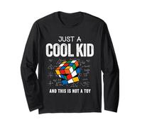 Speed Cube Puzzle Cubing Cool Kid per bambini Maglia a Manica