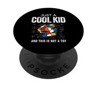 Speed Cube Puzzle Cubing Cool Kid per bambini PopSockets PopGrip Adesivo