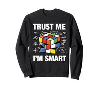 Speed Cube Puzzle Cubing Fidati di Me Sono Intelligente Felpa
