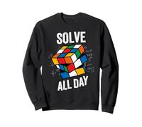 Speed Cube Puzzle Cubing Risolvi tutto il giorno Felpa