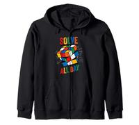Speed Cube Puzzle Cubing Risolvi Tutto Il Giorno Felpa con Cappuccio