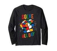 Speed Cube Puzzle Cubing Risolvi Tutto Il Giorno Maglia a Manica