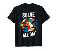 Speed Cube Puzzle Cubing Risolvi tutto il giorno Maglietta