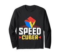 Speed Cuber Funny Puzzle Cube Logic Game Gift Maglia a Manica