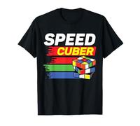Speed Cuber - Maglietta a forma di cubo di puzzle Maglietta