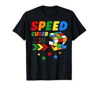 Speed Cuber Puzzle Cubing Cube's Magic Ragazzi Ragazze Bambini Maglietta