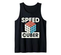 Speed Cuber Puzzle, risolutore di cubi, Design a Freccia Girevole Canotta