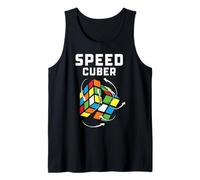 Speed Cuber Puzzle, risolutore di cubi, Design a Freccia Girevole Canotta