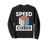 Speed Cuber Puzzle, risolutore di cubi, Design a Freccia Girevole Felpa
