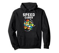 Speed Cuber Puzzle, risolutore di cubi, Design a Freccia Girevole Felpa con Cappuccio
