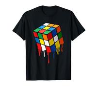 Speed Cubing - Cubo di Puzzle gocciolante, Design Pop Art Maglietta
