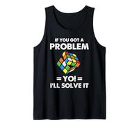 Speed Cubing Divertente Problem Solver Puzzle Citazione Art Canotta