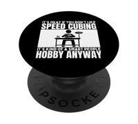Speed Cubing è per persone intelligenti Divertente Speed Cuber PopSockets PopGrip Adesivo