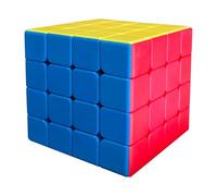 Speed - Cubo magico Stickerless - Cubo professionale con rotazione ultra liscia, colori vivaci e durevolezza - più veloce dell'originale (4 x 4 x 4)