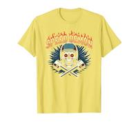 Speed Demon Hot Rod Skull per Gli Appassionati di Corse da Uomo Maglietta, Uomo, Limone, 3XL