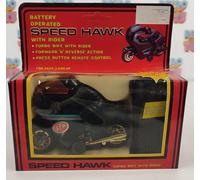 SPEED HAWK TURBO BATTERY OPERATED MOTO WITH RIDER NERA STREET
