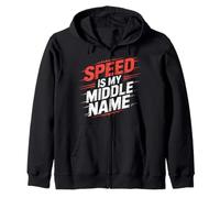 Speed Is My Middle Name Guidare Il Pilota di adrenalina |- Felpa con Cappuccio