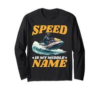 Speed Is My Middle Name Guidare Il Pilota di adrenalina - Maglia a Manica