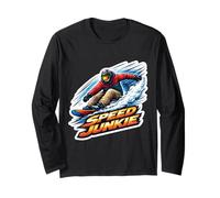 Speed Junkie Snowboard Dipendente da Snowboard Snowboarder Maglia a Manica