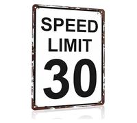 Speed Limit 30 Funny Tin Sign Metal Sign for Wall Bar Office Bedroom 8 X 12