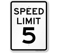 Speed Limit 5 MPH retrò metallo latta segni divertente uomo grotta vintage metallo segno bar pub decorazione da parete 30,5 x 20,3 cm