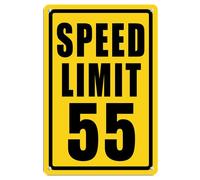 Speed Limit 55 Targa in alluminio 20,3 x 30,5 cm, decorazione da parete, per interni ed esterni