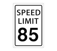 Speed Limit 85, cartello in metallo per strada stradale, autostrada, parcheggio, 30,5 x 20,3 cm