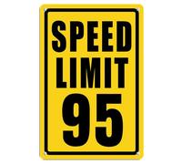 Speed Limit 95 Targa in alluminio 20,3 x 30,5 cm, decorazione da parete, per interni ed esterni