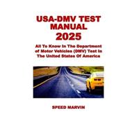 Speed Marvin Usa-DMV Test Manual 2025 (Tascabile)