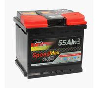 SPEED MAX Batteria auto +50% piombo acido 12V 55Ah 520A DX 207x175x190 mm
