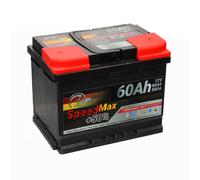 SPEED MAX Batteria auto +50% piombo acido 12V 60Ah 580A DX 242x175x190 mm