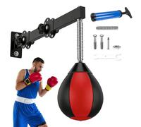 Speed Punching ball, regolabile in altezza e pieghevole, supporto da parete per sacco da boxe, palla da boxe con sospensione, per bambini, ragazzi e adulti, allenamento a casa, palestra, miglioramento